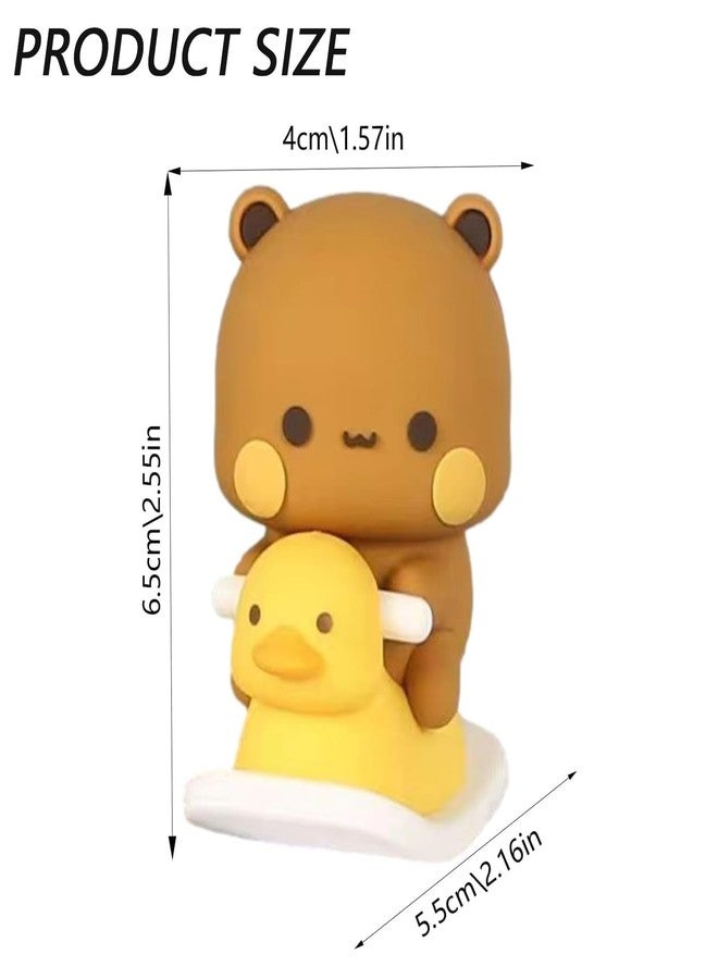 Tarini Bobble Head, 2 Pack Bubu Dudu Cute Cartoon Figurines - Kawaii Panda Bobbleheads for Desktop, Car Dashboard, Office & Room Decoration - Image 2